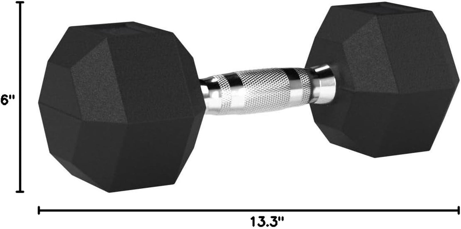 35 Pound Rubber Hex Dumbbell Hand Weight