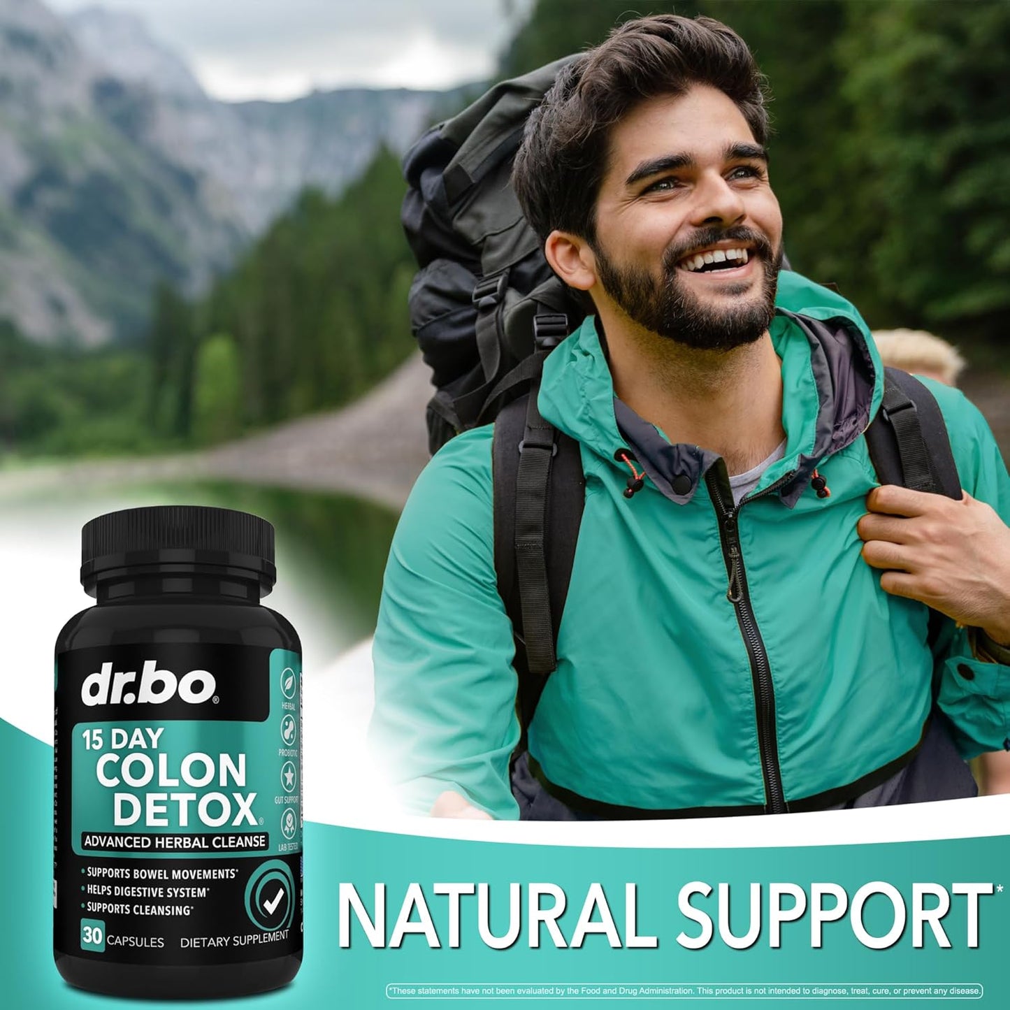 Colon Cleanser Detox for Weight Flush - 15 Day Intestinal Cleanse Pills & Probiotic