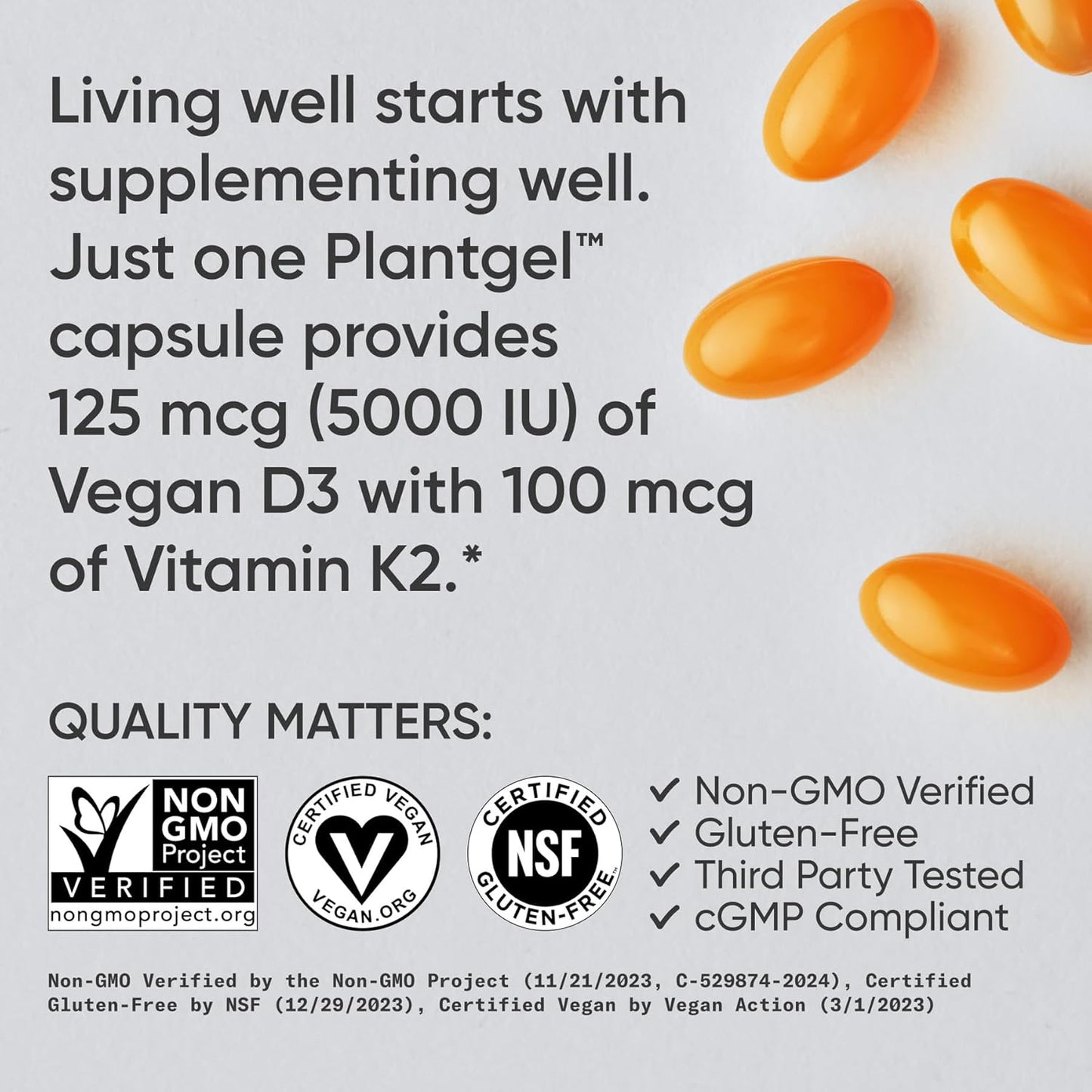 Sports Research Vitamin D3 + K2 W/ Coconut Oil