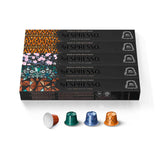 Nespresso Capsules Original Line, Morning Lungo Blends Variety Pack, Mild to Medium to Dark Roast Coffee