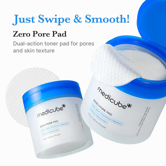medicube Toner Pads | Dual-Textured Facial Pad for Exfoliation and Pore Care
