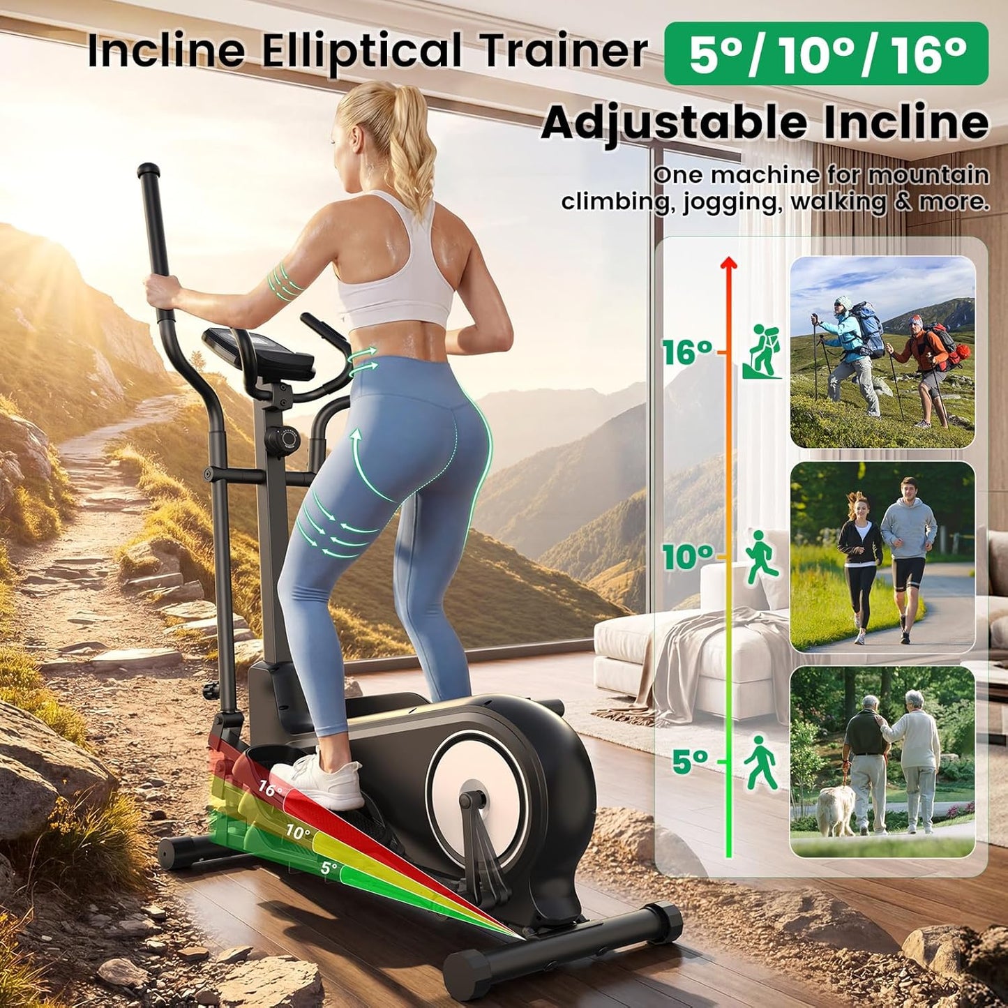 ANCHEER Elliptical Exercise Machine