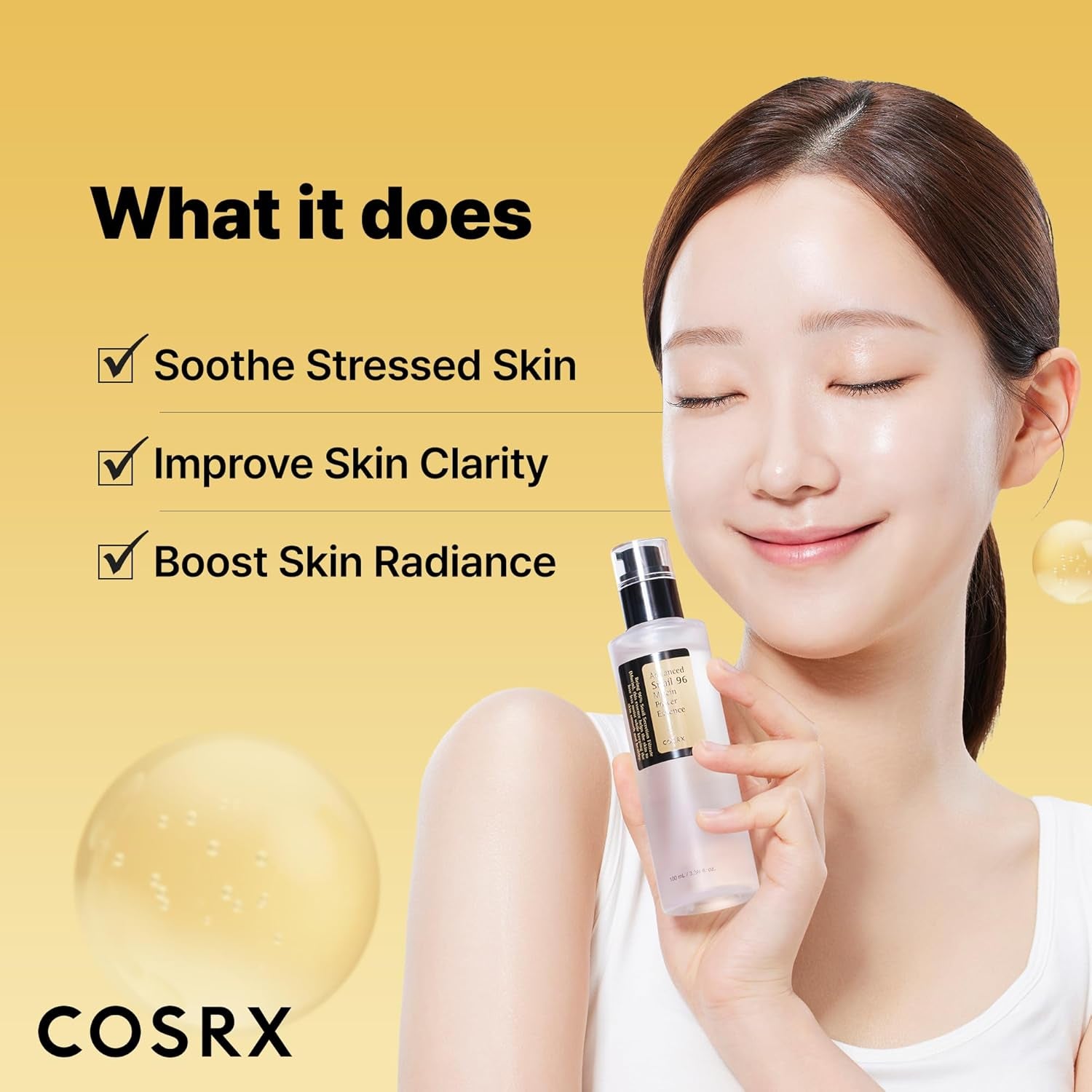 COSRX Snail Mucin 96% Repairing Serum, Hydrating Serum for Face