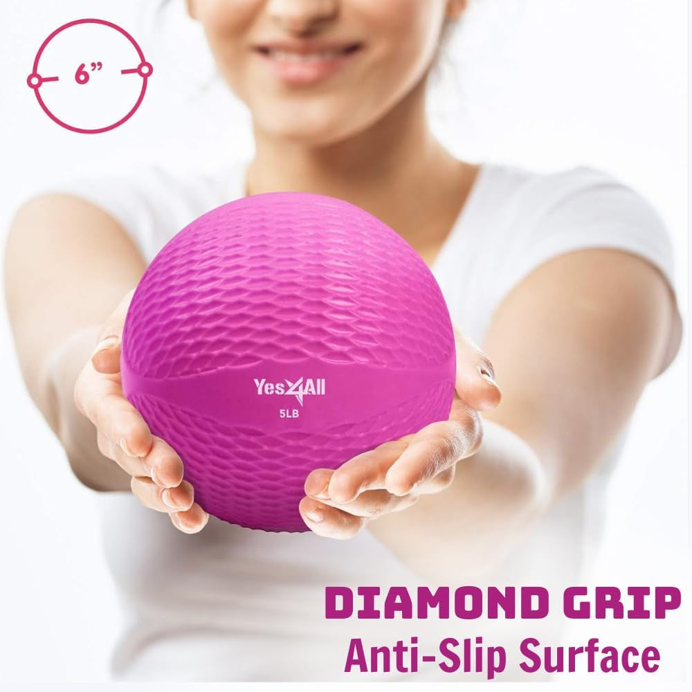 Yes4All Weighted Soft Medicine Balls for Exercise