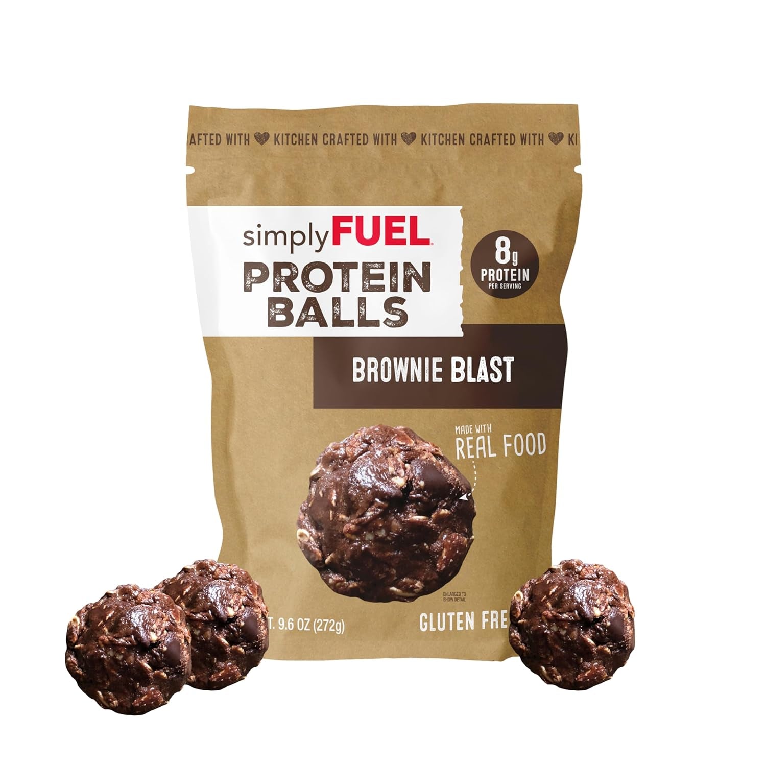 simplyFUEL Whole-Food Protein Balls (Brownie Blast)