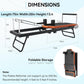 Pilates Reformer, Foldable Pilates Machine & Equipment for Home Use and Gym Workout, Suitable for Advanced and Beginners Users, up to 250 Lbs Weight Capacity