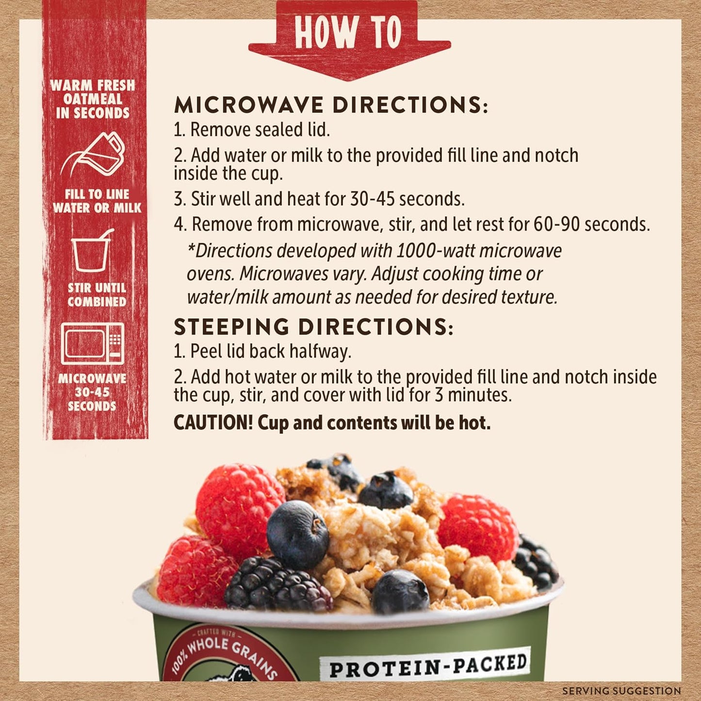 Kodiak Cakes Instant Protein Maple & Brown Sugar Oatmeal in a Cup (Pack of 12)