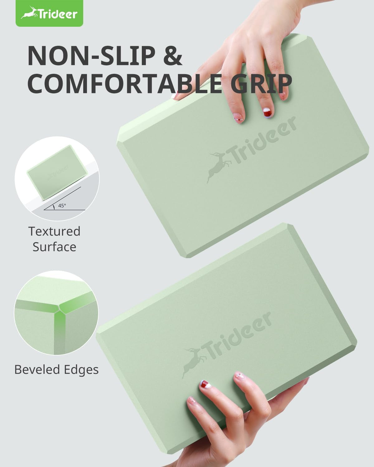 Trideer Yoga Blocks 2 Pack