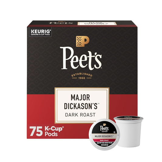 Peet's Coffee, Dark Roast Keurig K-Cup Pods, 100% Arabica Coffee