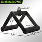 Double D Row Handle Cable Attachment for Weight Workout