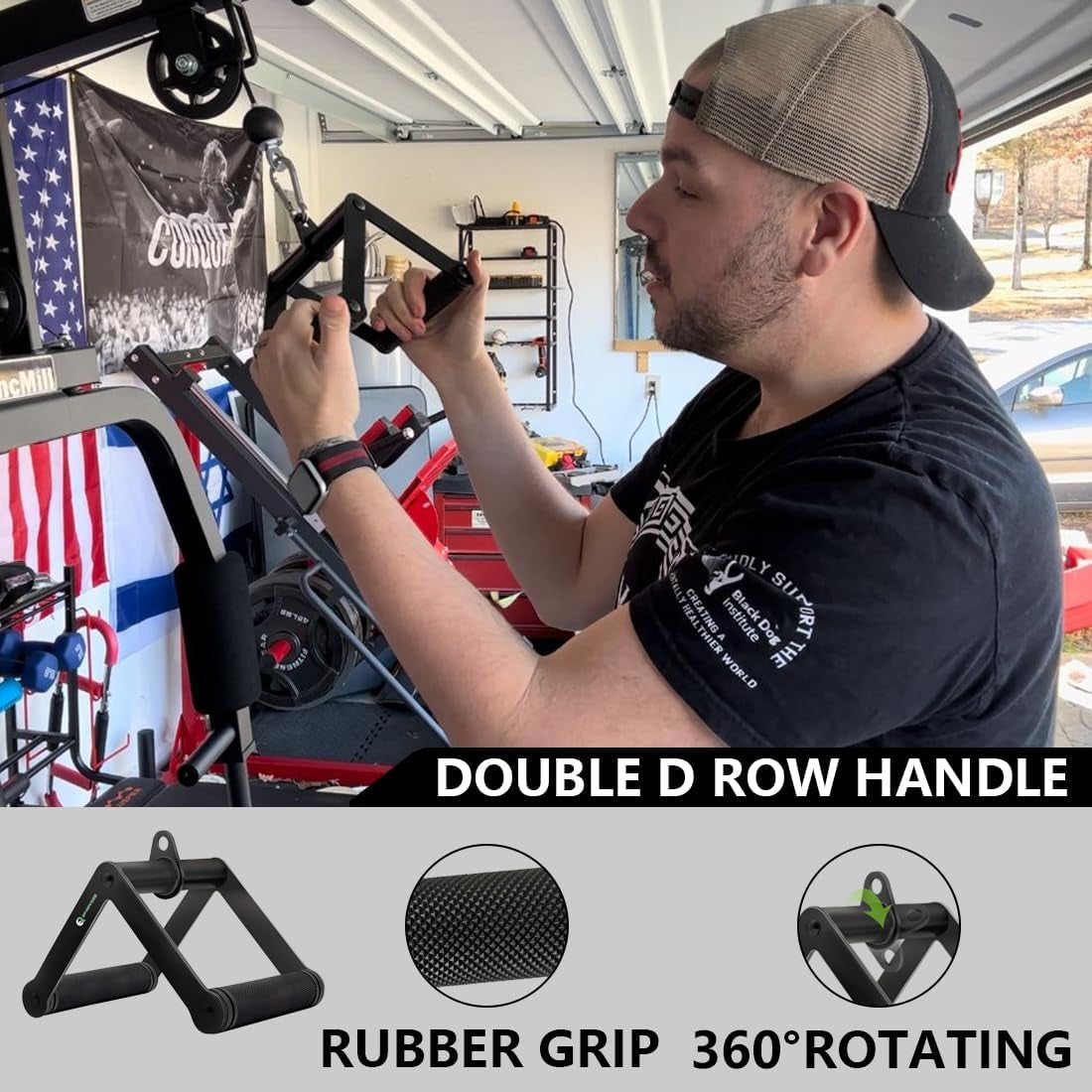 Cable Machine Attachment Set LAT Pulldown Attachments