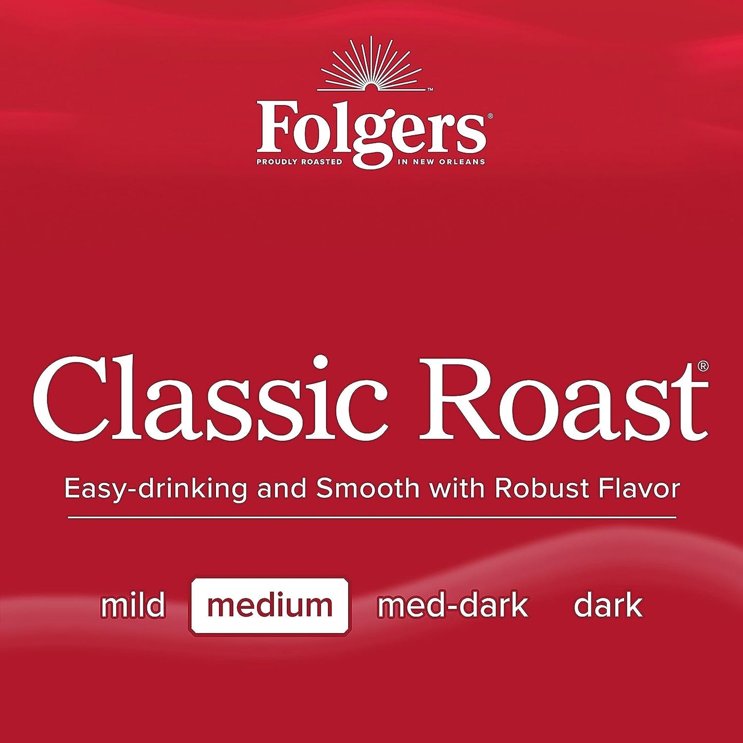 Folgers Classic Roast, Medium Roast Coffee, Keurig K-Cup Pods