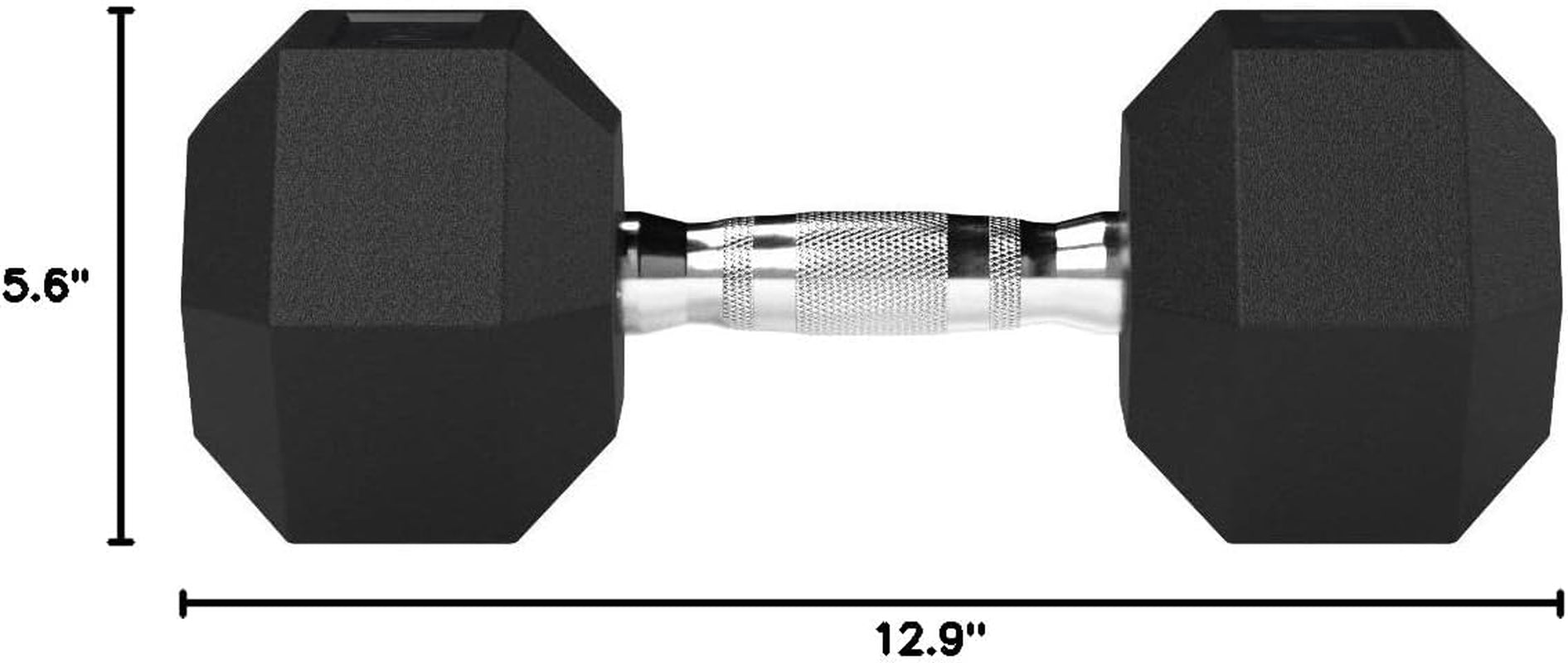 30 Pound Rubber Hex Dumbbell Hand Weight