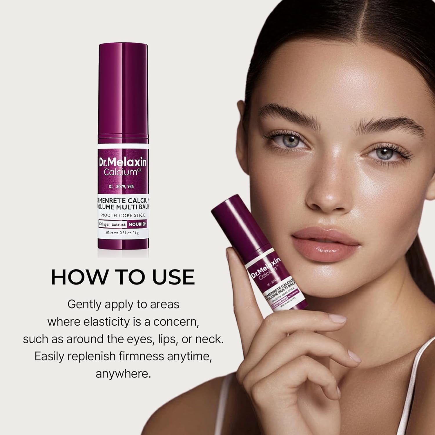 Dr.Melaxin Calcium Multi Balm Stick, Collagen & Elastin Wrinkle Stick