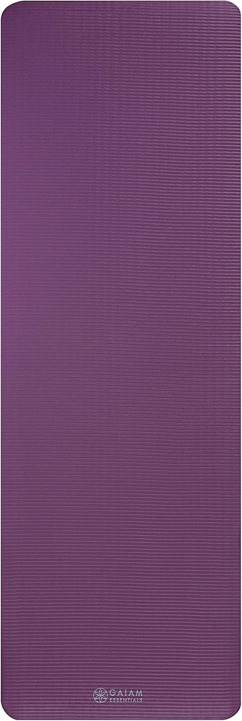 Gaiam Yoga Mat - Thick 2/5" (10Mm) Workout Mat
