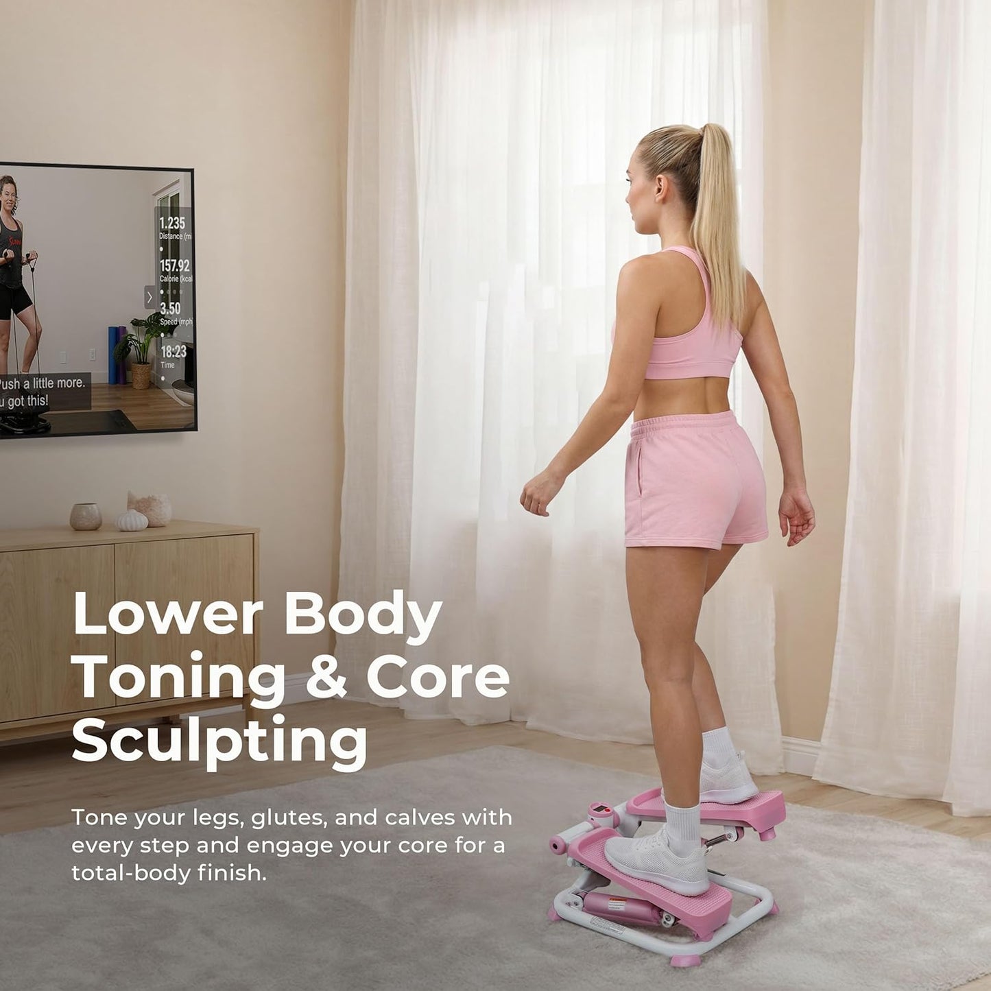 Sunny Health & Fitness Mini Steppers for Exercise at Home