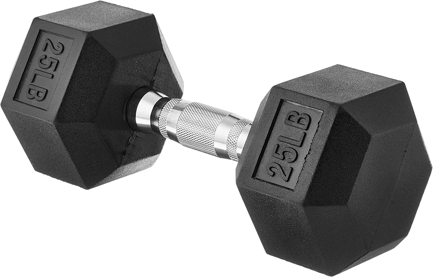 25 Rubber Hex Dumbbell Hand Weight