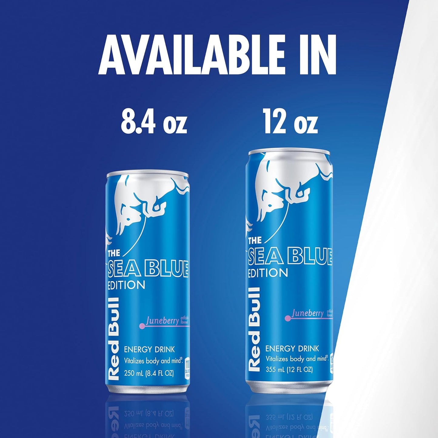 Red Bull Sea Blue Edition Energy Drink, Juneberry, 12 Fl oz, Pack of 24 Cans