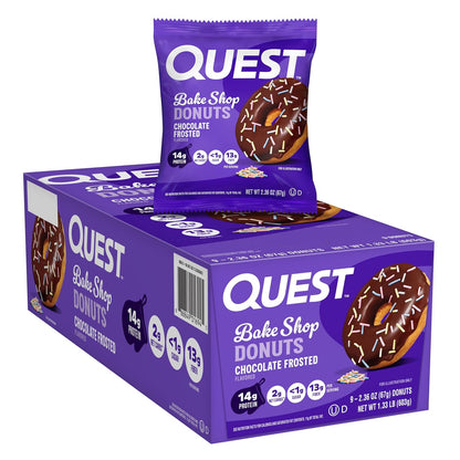 Chocolate Frosted Donuts, 14G Protein, Less than 1G Sugar, 9 Count