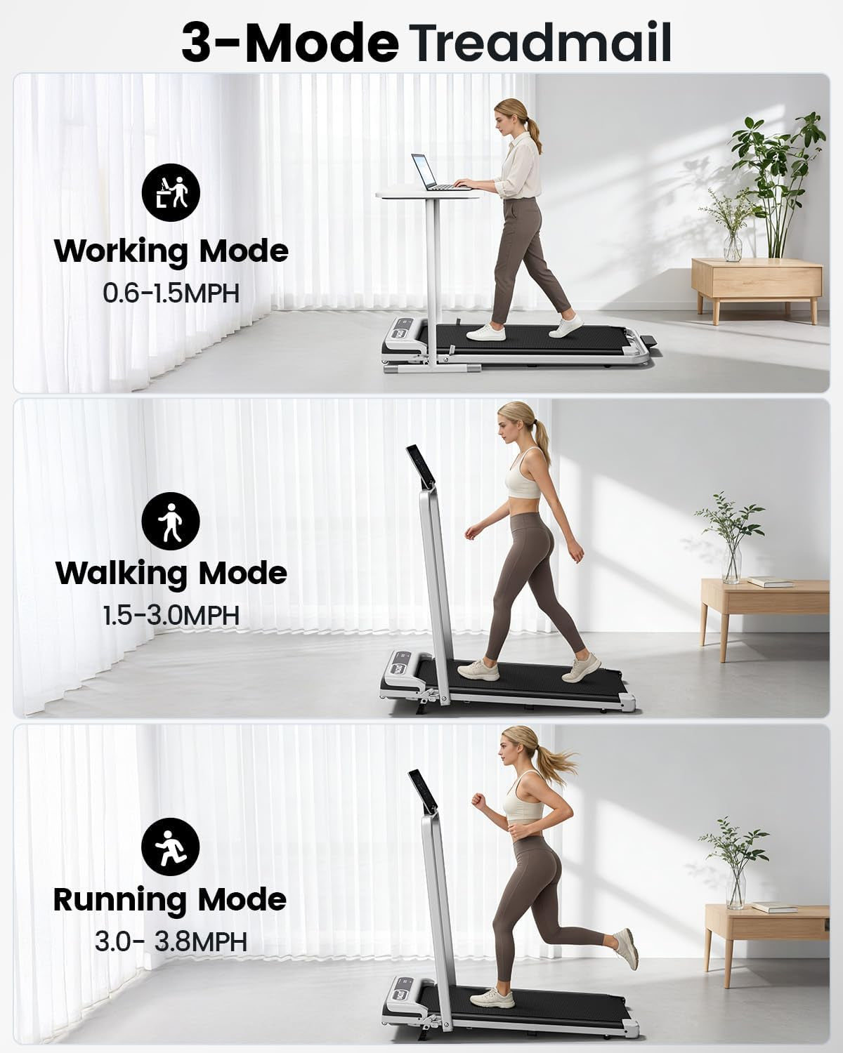 Walking Pad Treadmill for Home and Office