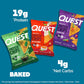 Nutrition Game Day Tortilla Style Protein Chips Variety Pack, Buffalo Ranch, Salsa Verde, Loaded Taco (4 of Each)