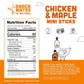 The New Primal Snack Mates Chicken & Maple Sticks, 7G Protein, 50 Calories, 40 Pack
