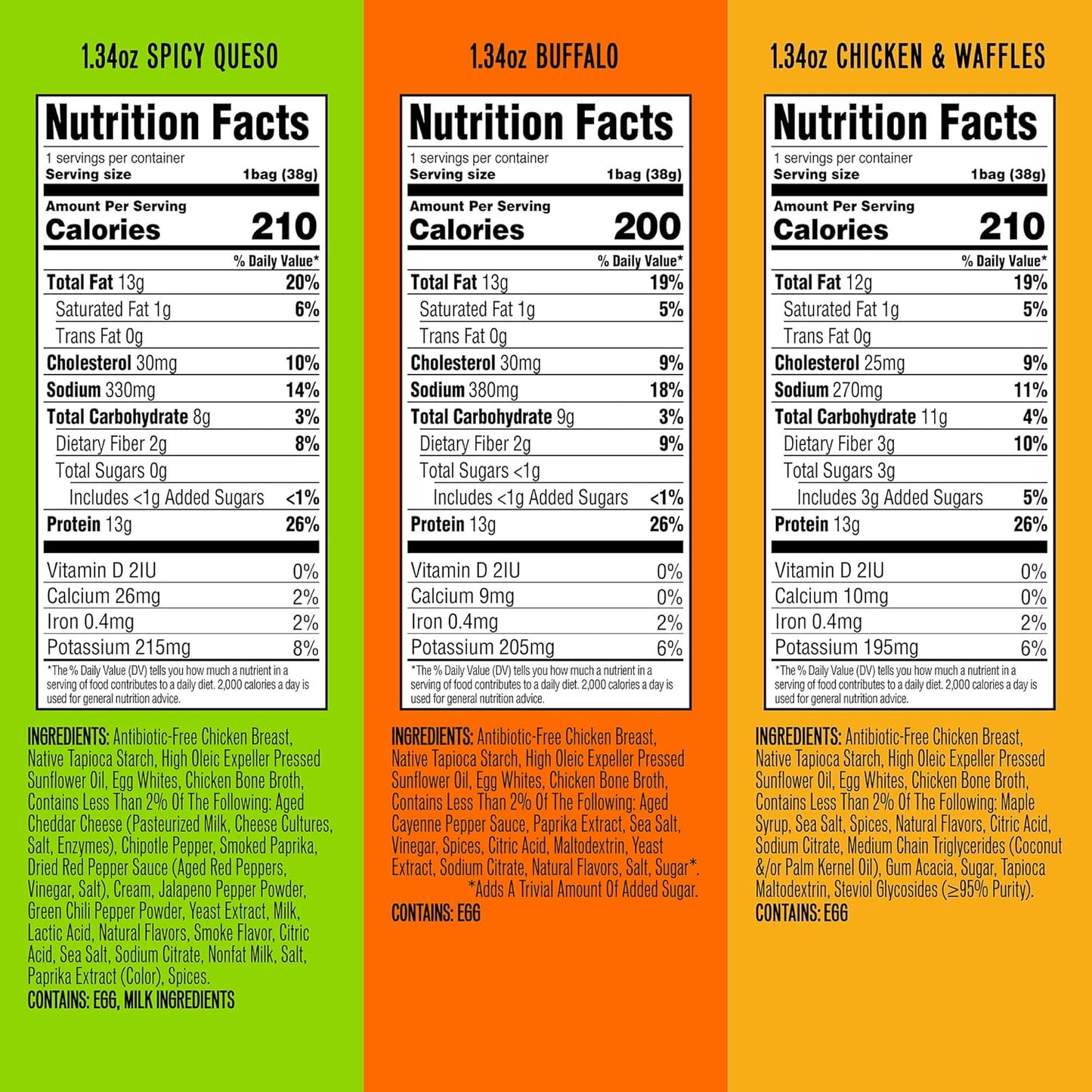 WILDE Protein Chips Variety Pack, High Protein Snacks, Pack of 12