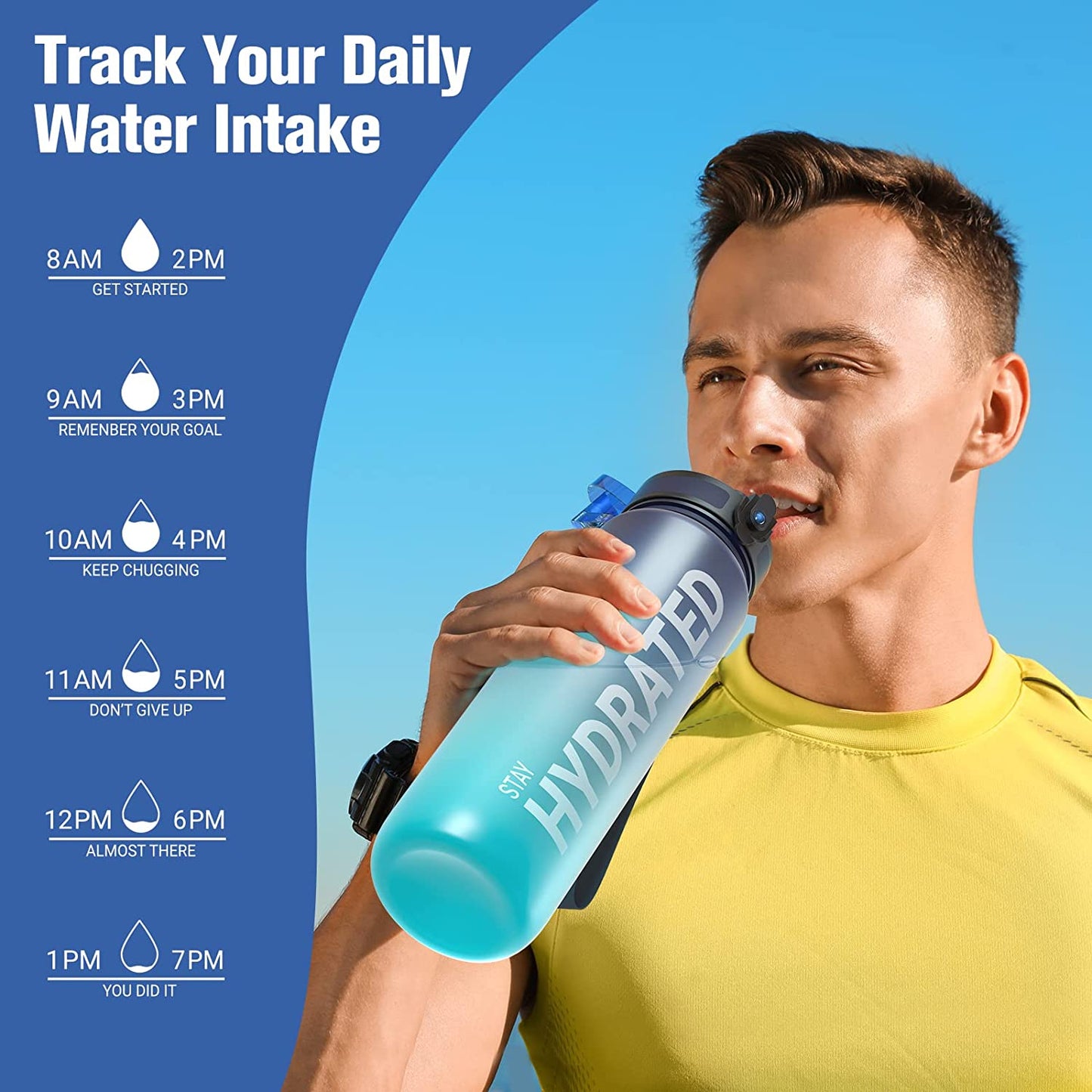 Sahara Sailor Water Bottle 32oz Durable and Leakproof