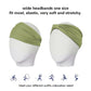 Gili 2 Pack Wide Headbands for Women Boho African Knotted Non Slip Fashion Hair Bands Yoga Running Sports Workout Gym Head Wraps Elastic Soft Cotton Cloth Turbans Bandana for Girls(Green, Pink)