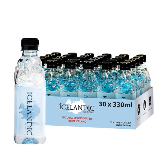 Icelandic Glacial Natural Spring Alkaline Water, 11.1 Fl Oz (Pack of 30)