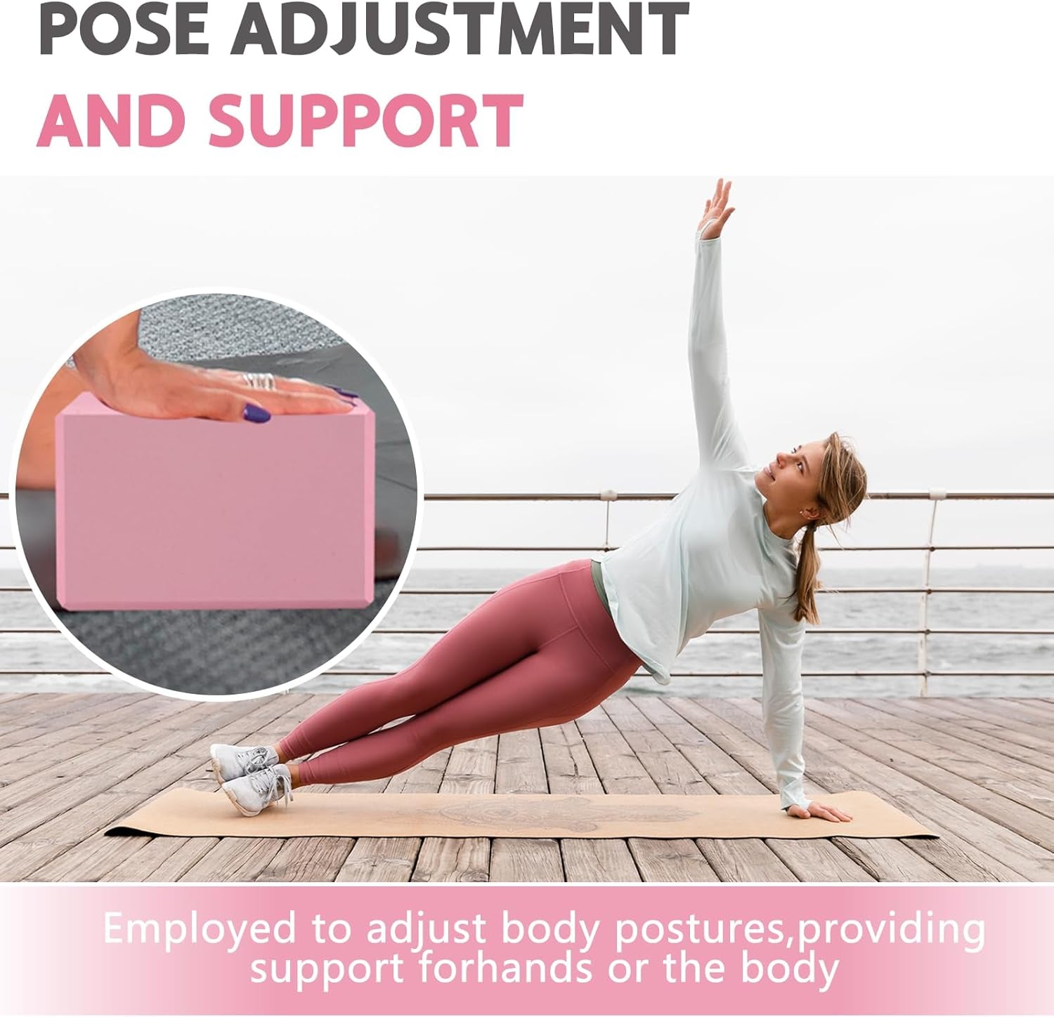 9"X6"X3" Yoga Blocks, Soft Non-Slip Surface Premium Foam Blocks