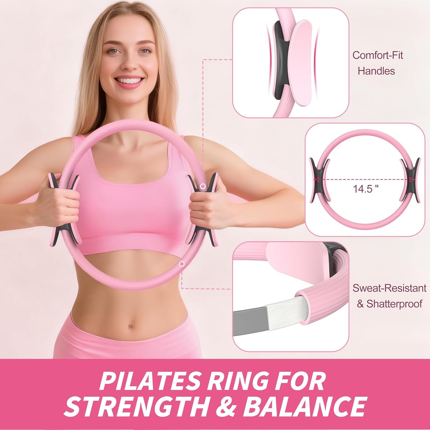 NANATI Pilates Kit, Home Pilates Workout Kit for Women