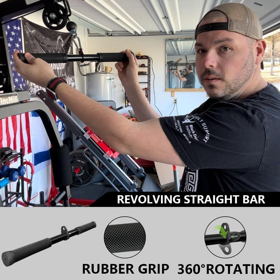 Cable Machine Attachment Set LAT Pulldown Attachments