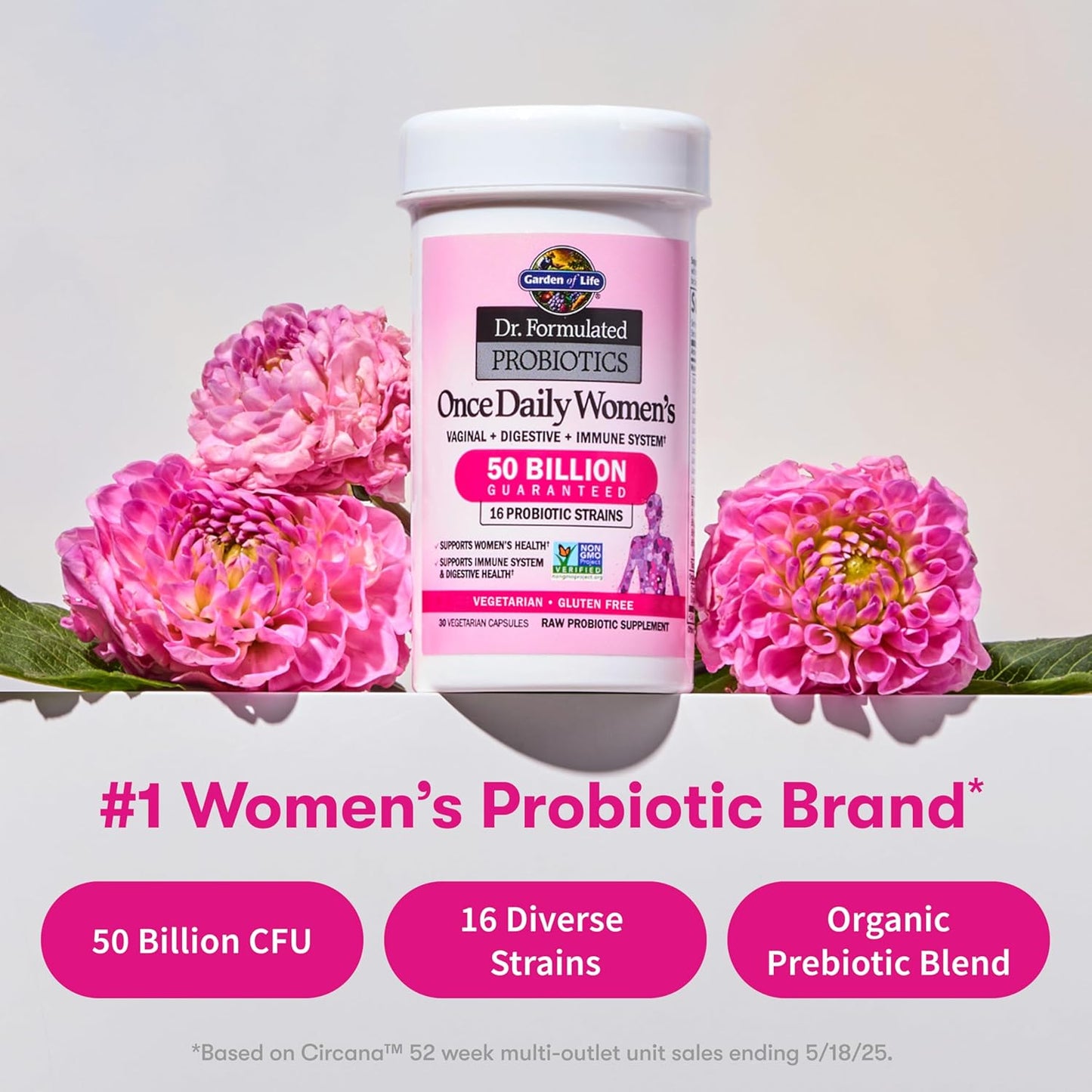 Garden of Life Once Daily Dr. Formulated Probiotics for Women