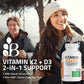 Bronson Vitamin K2 D3 (MK7) Supplement Non-Gmo Formula