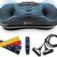 Waver Vibration Plate Exercise Machine for Lymphatic Drainage, Muscle Activation, Full-Body Workout Vibrating Platform with Loop Bands, Fitness Equipment for Strength Toning & Fat Loss