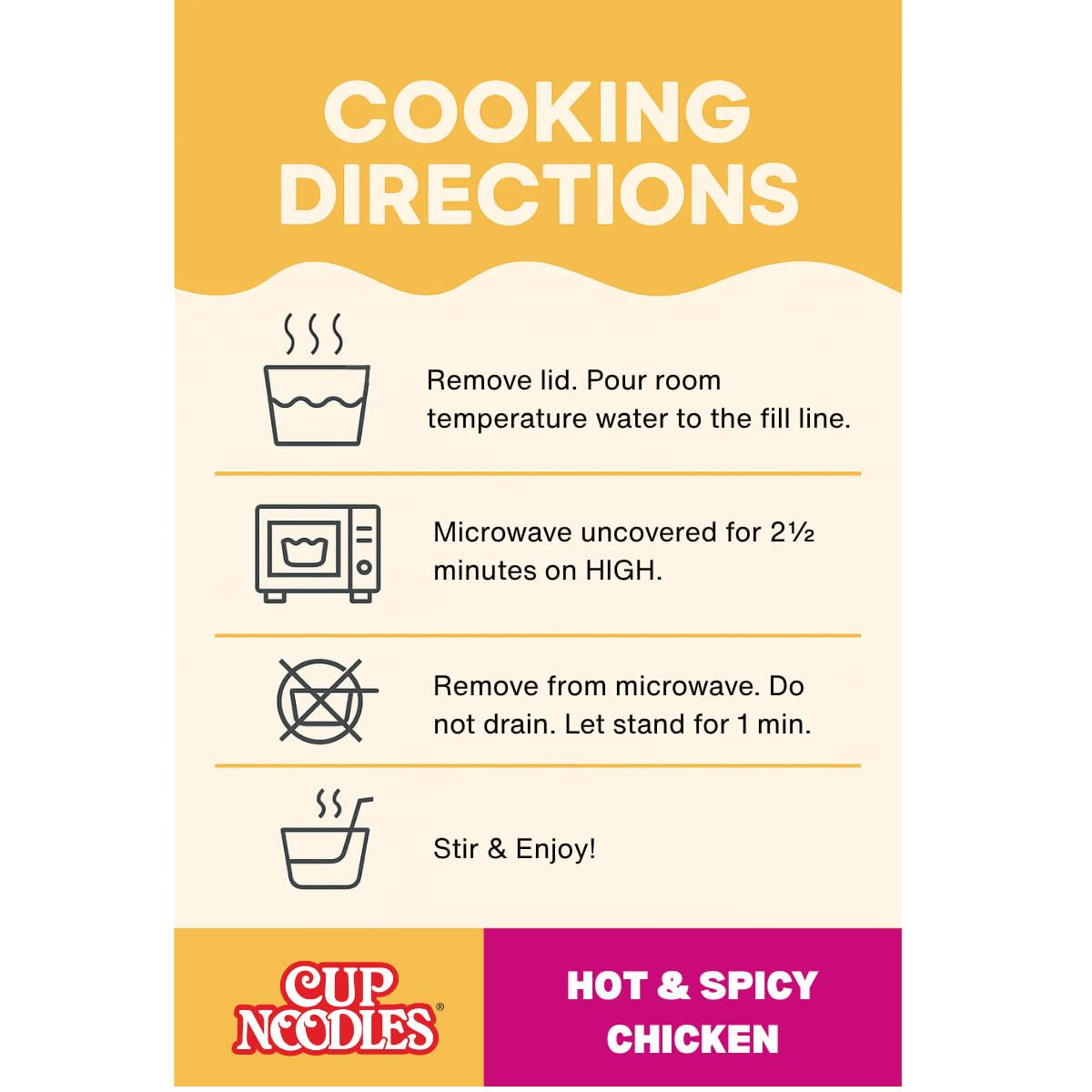 Nissin Cup Noodles Protein Ramen, Chicken Flavor Spicy Ramen with Bone Broth, 16G Protein (Pack of 6)