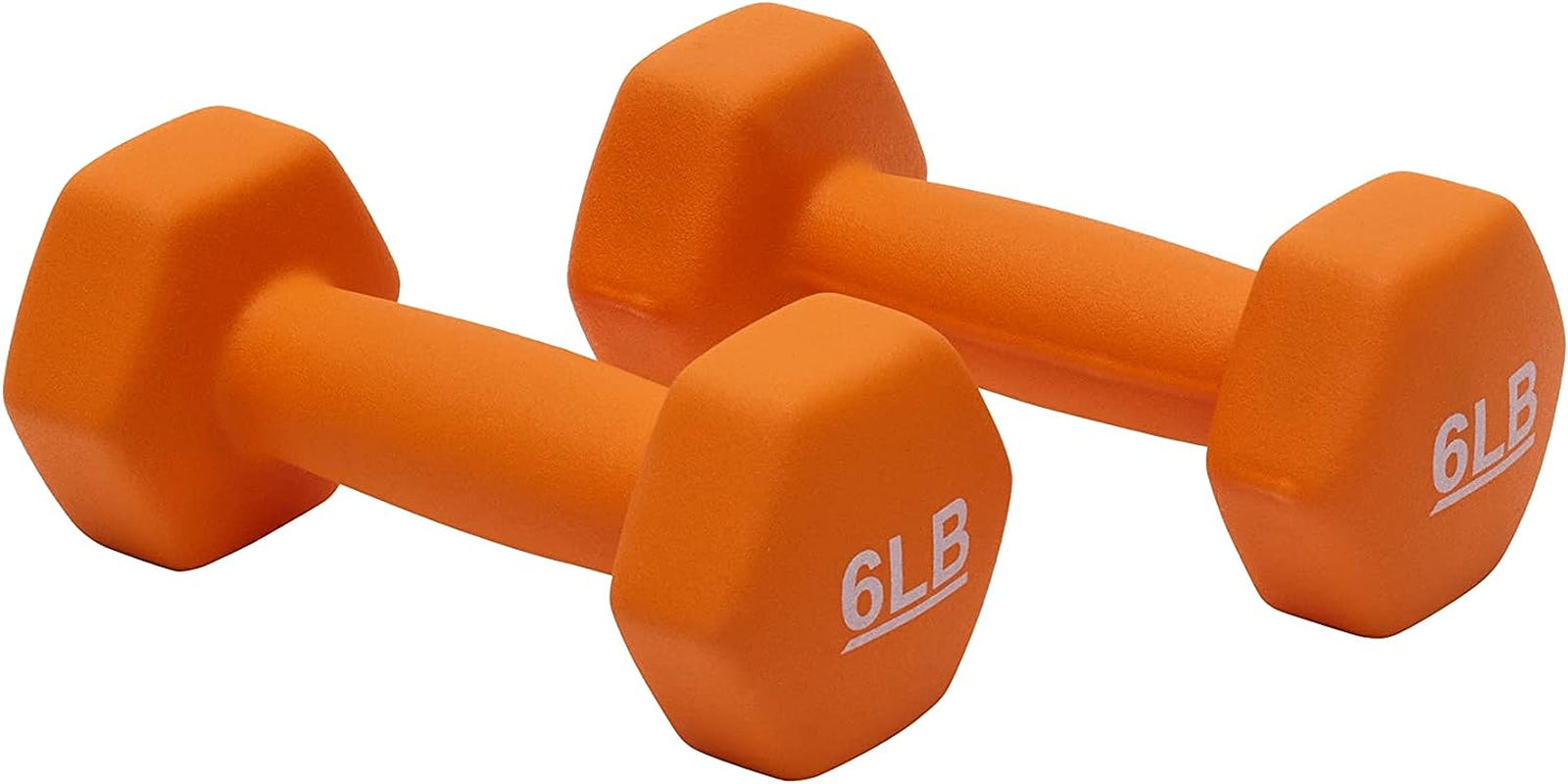 6 Pound Neoprene Dumbbell Hand Weights for Exercise