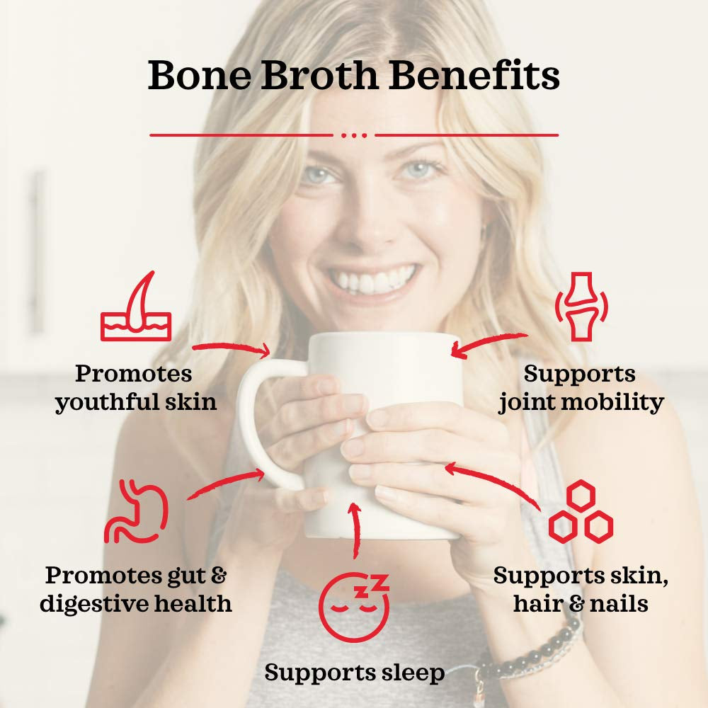 Kettle and Fire Classic Beef Bone Broth, Keto, Paleo, and Whole 30 Approved (6 Pack)