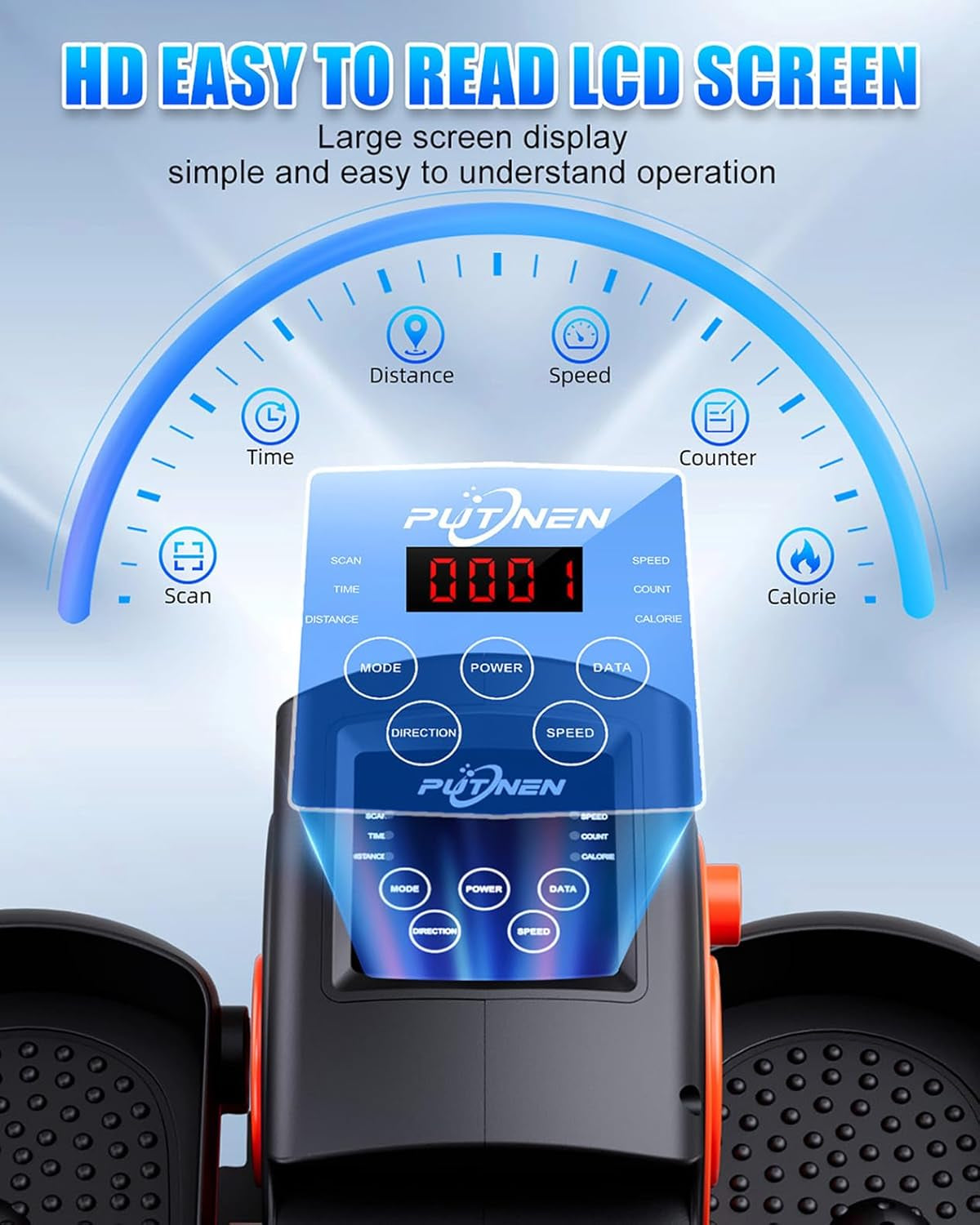 Putnen Under Desk Elliptical Machine