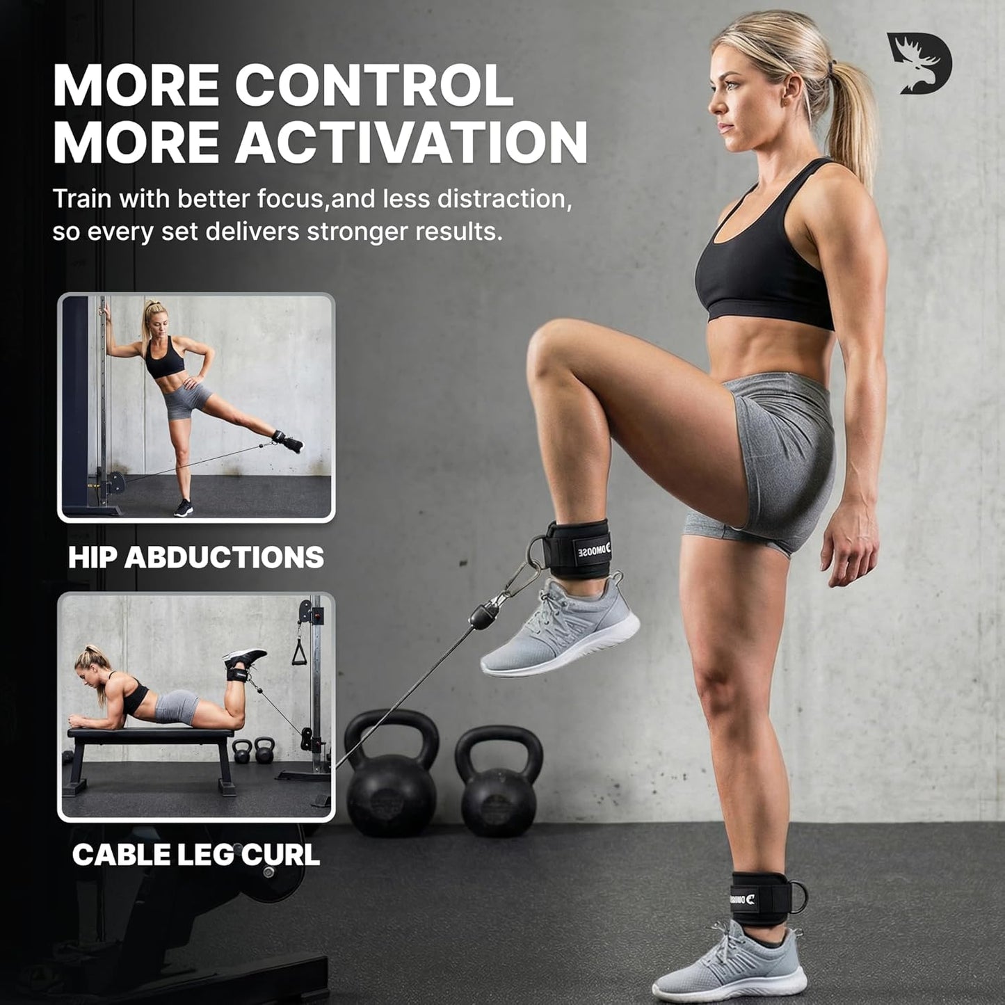 DMoose Fitness Ankle Strap for Cable Machine