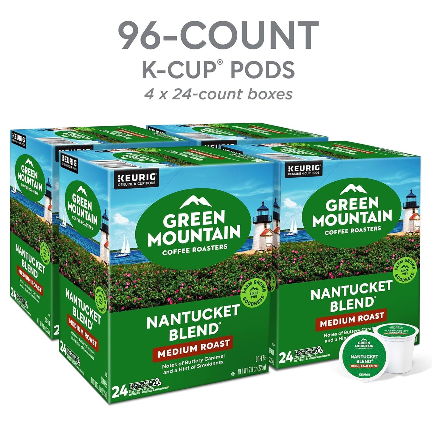 Green Mountain Coffee Nantucket Blend Keurig Single-Serve K-Cup Pods