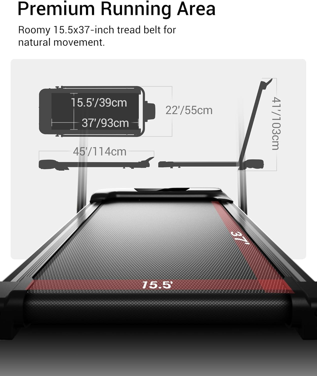 LONTEK 3-in-1 Foldable Treadmill with 300 LBS Capacity