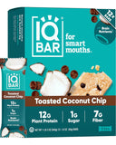 IQBAR Clean Plant Protein Bars - Toasted Coconut Chip - 12 Count