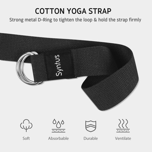 Yoga Block and Yoga Strap Set