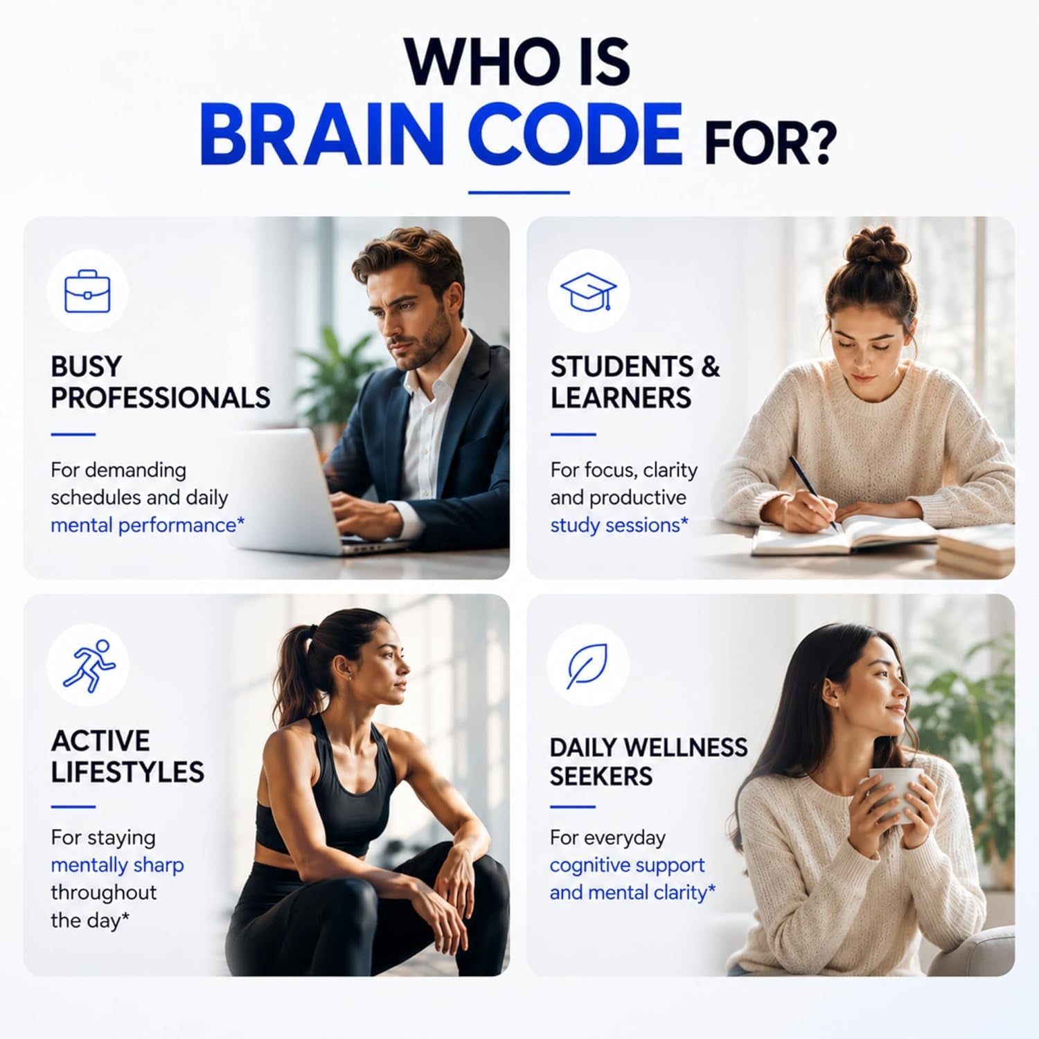 Herbame Nootropic Brain Supplement for Focus & Mental Clarity | Daily Cognitive Performance Stack with Choline, Bacopa, Lion’S Mane & L-Tyrosine | Memory & Energy Support | 90 Capsules