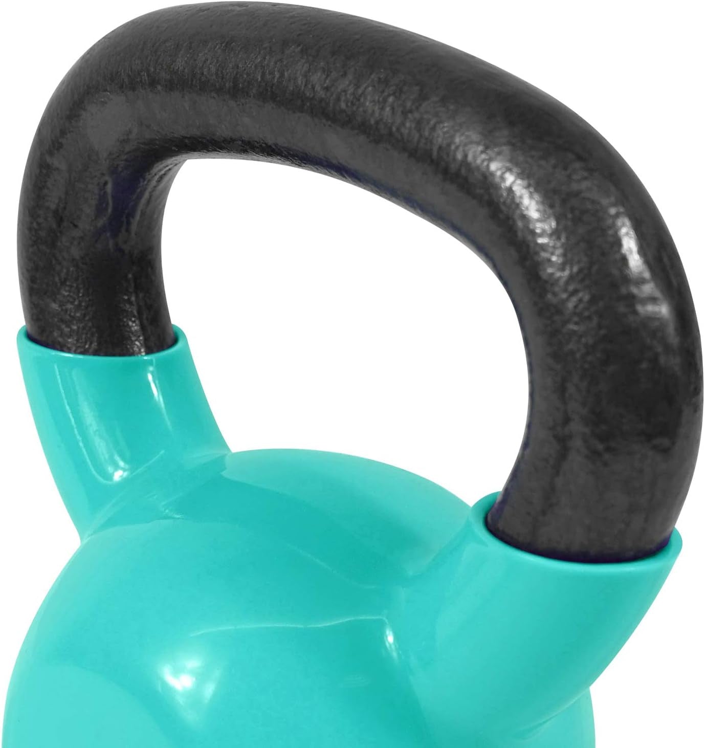 5 - 15lb Vinyl Coated Kettlebell Cast Iron Sets