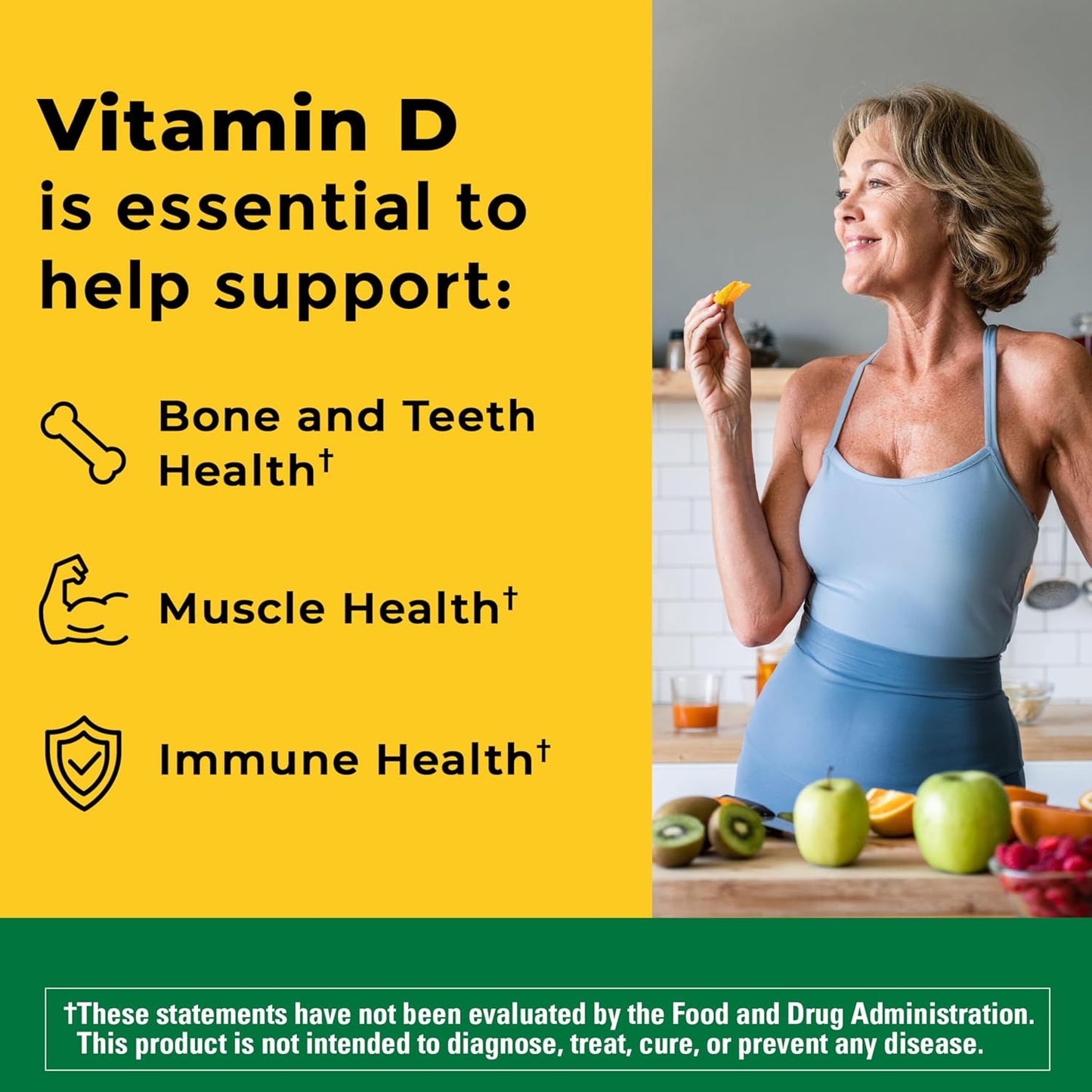 Nature Made Vitamin D3 K2 Supplement