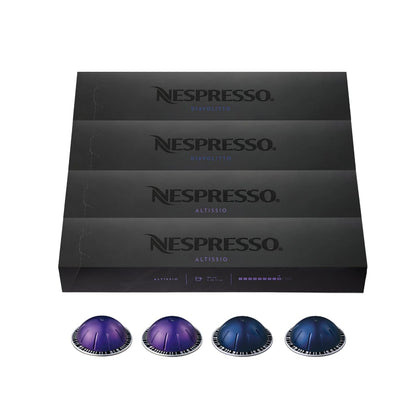Nespresso Capsules Vertuo, Espresso Bold Variety Pack, Medium and Dark Roast Espresso Coffee, Brews 1.35oz.