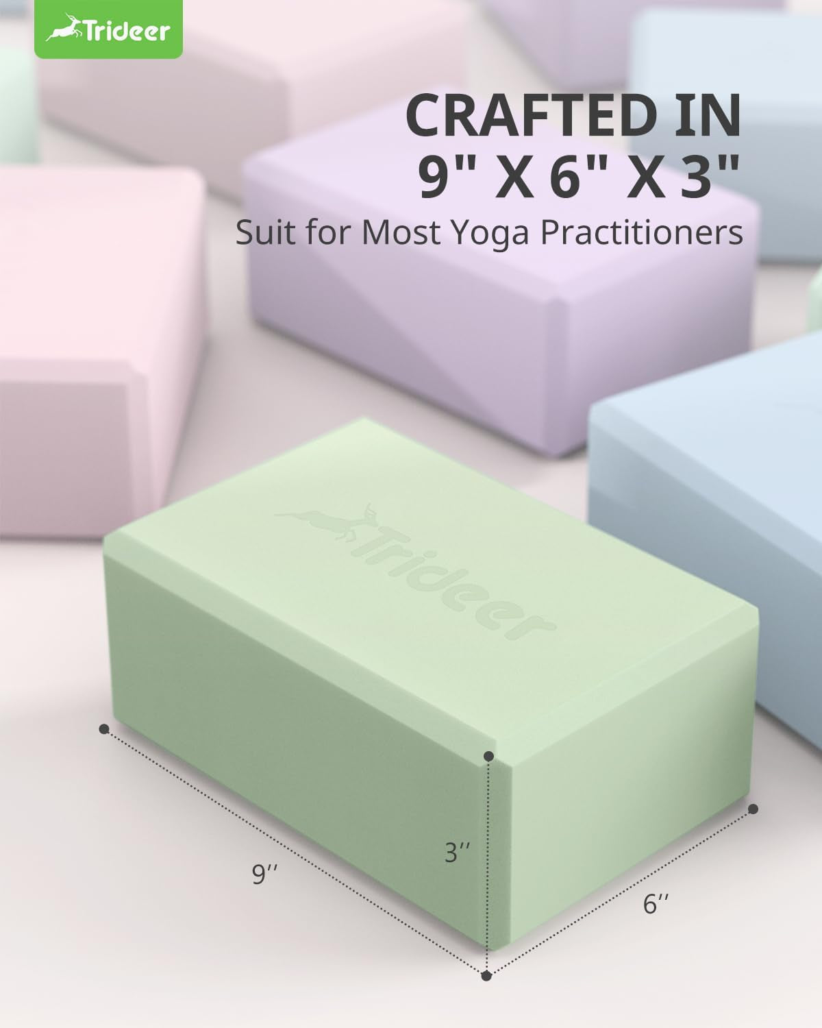 Trideer Yoga Blocks 2 Pack
